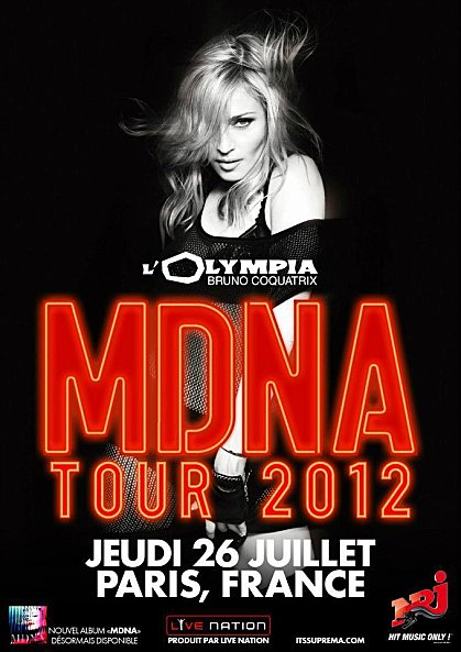 Madonna MDNA Tour Olympia - Paris - França