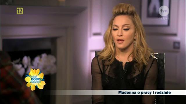 Entrevista de Madonna para o prgroama Dzien Dobry, da TVN, Polônia
