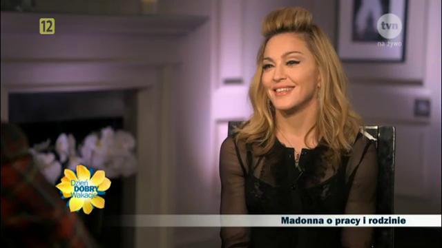 Entrevista de Madonna para o prgroama Dzien Dobry, da TVN, Polônia