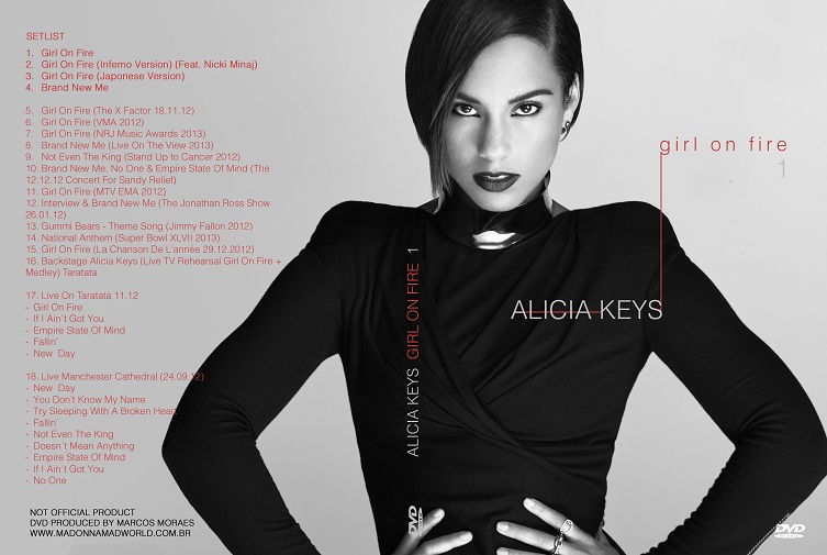 CAPA DVD ALICIA GIRL ON FIRE