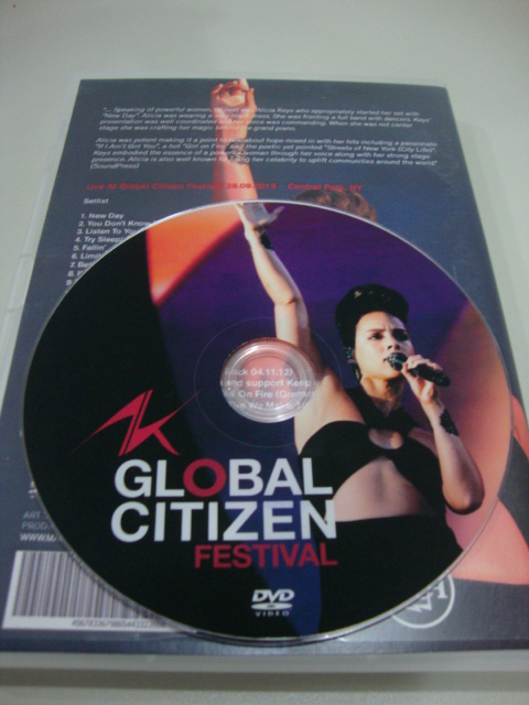 dvd alicia keys live global citizen festival 2013 (2)