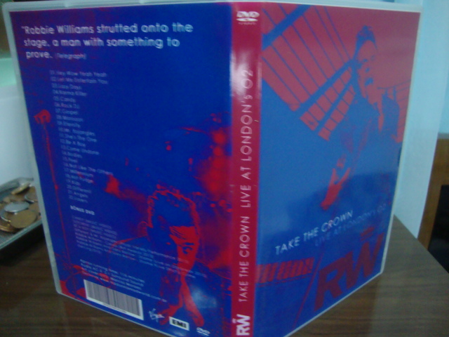 DVD ROBBIE WILLIAMS TAKE THE CROW LIVE O2 ARENA, LONDRES 2012