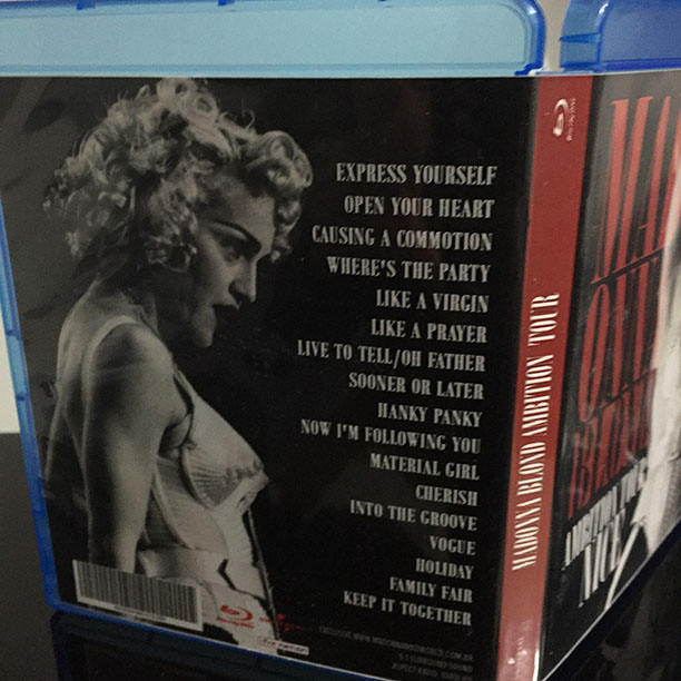 Madonna Blond Ambition nice Blu-ray backcover