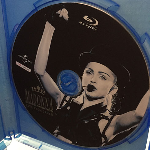 Bluray Madonna Blond Ambition Japan disc