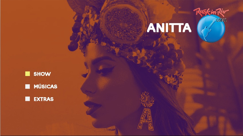 DVD Anitta Rock In Rio Menu 1 2018