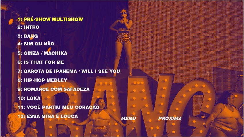 DVD Anitta Rock In Rio Menu 2 2018