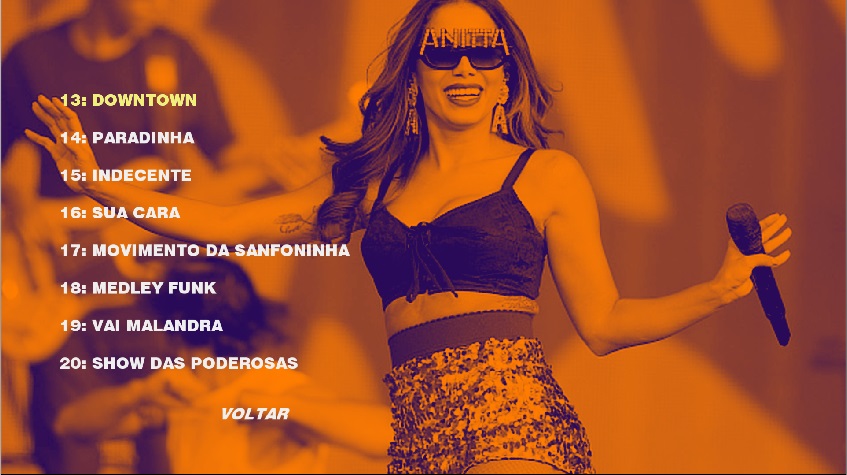 DVD Anitta Rock In Rio Menu 3 2018
