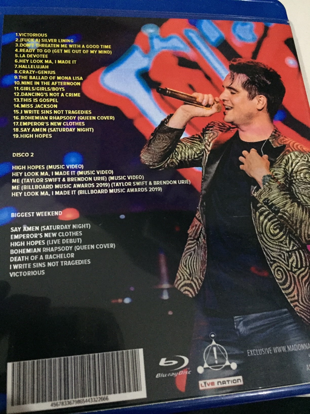 Bluray panic at the disco pray for the wiched tour rock in rio 3
