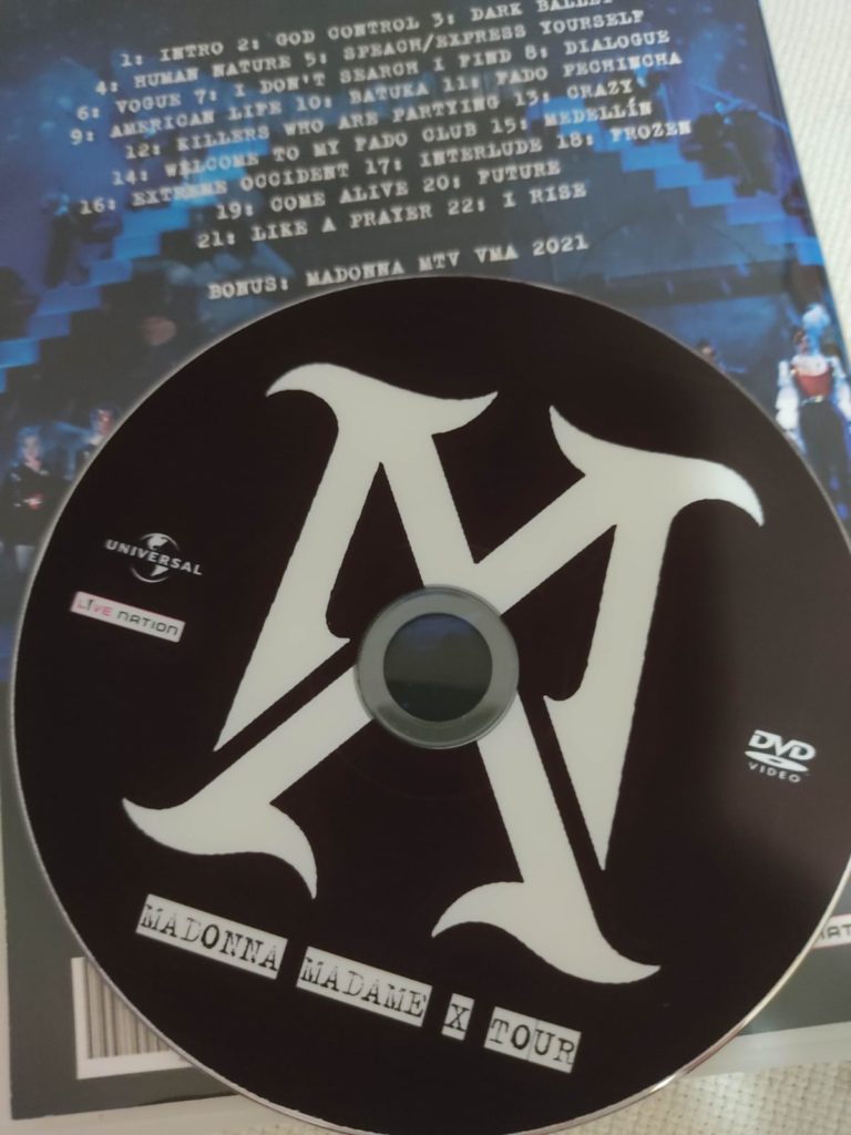 DVD Madonna Madame X Tour 3