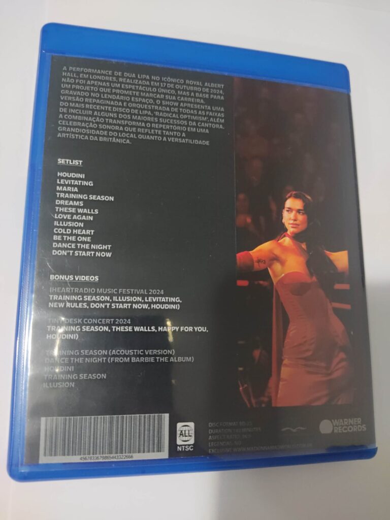 BLURAY DUA LIPA ALBERT HALL 2024C