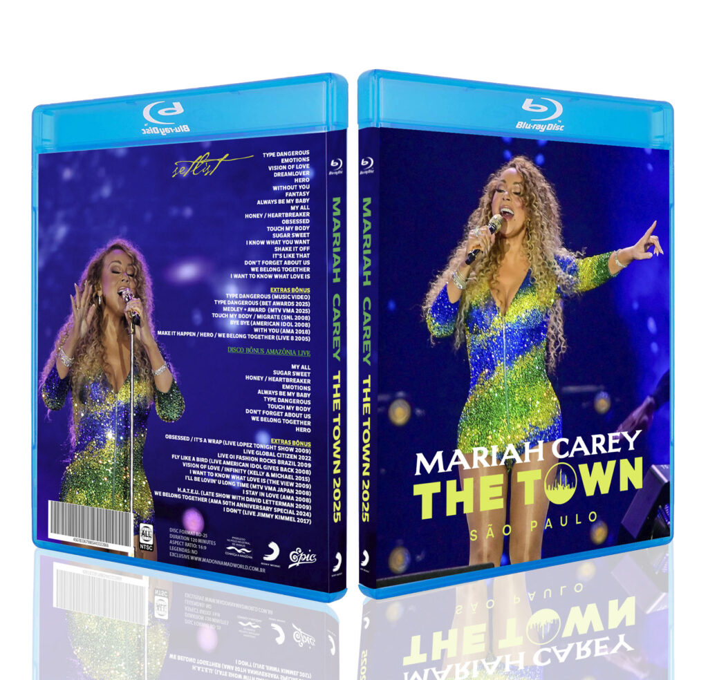 Bluray Mariah Carey The Town e Amazonias Live 2025 bonus videos 2