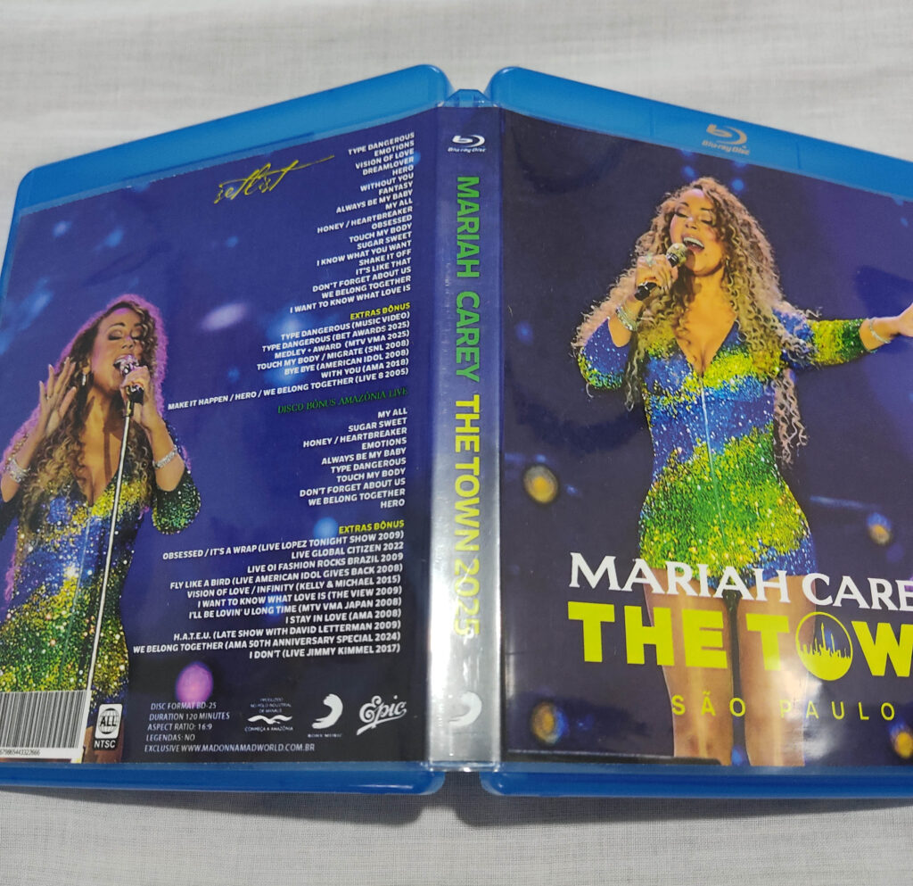 Bluray Mariah Carey The Town e Amazonias Live 2025 bonus videos 5