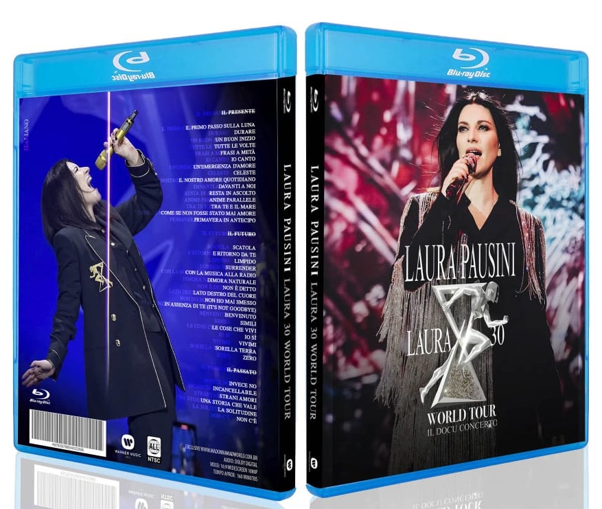 Blu-ray Laura Pausini – 30 World Tour (show italiano) 4 Bluray Laura Pausini 30 World Tour